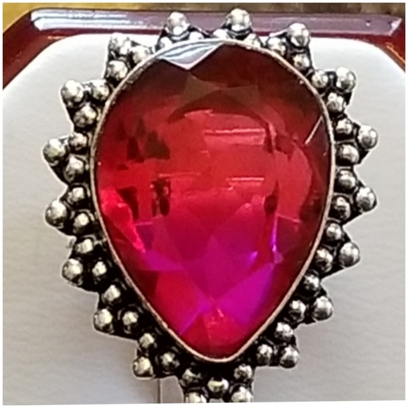 Jewelry - 34ct Bi-Color Tourmaline Ring Size 7